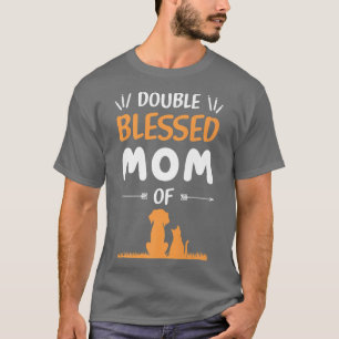 T-shirt Double bienheureuse Maman Juste une maman qui aime