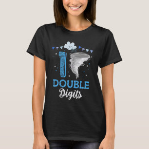 T-shirt Double chiffres 10e anniversaire 10 ans Tornado Bi