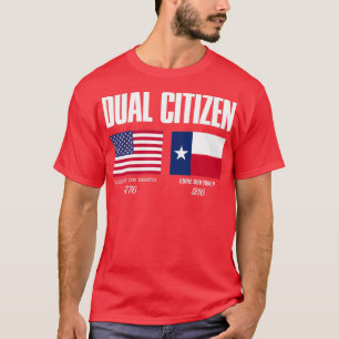 T-shirt Double Citizen texas indépendance guerre liberté v