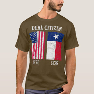 T-shirt Double citoyen des États-Unis et Teas State Pride
