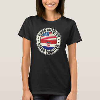 T-shirt Double citoyenneté Croatie croate américaine Usa F