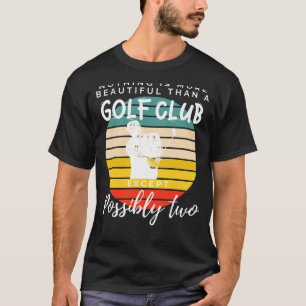 T-shirt Double couture Elégance : Golf Club Humour Tee for