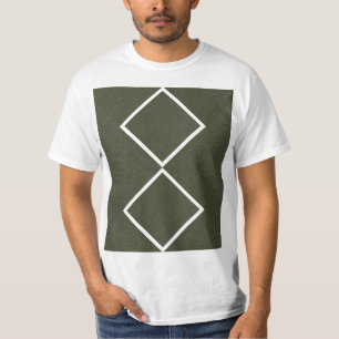 T-shirt Double diamant Moss Green Graphic Tee