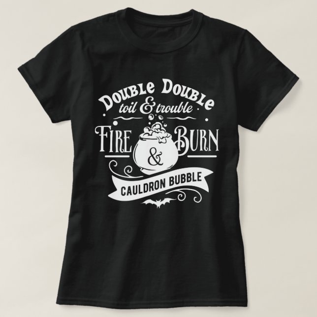 T-shirt Double Double Doublure Et Trouble Basic (Design devant)