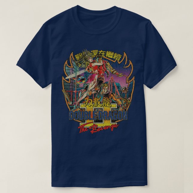 T-shirt Double Dragon II La venge 1988 (Design devant)