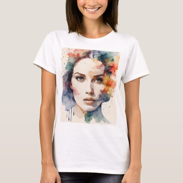 T-shirt Double exposition art femme (Devant)