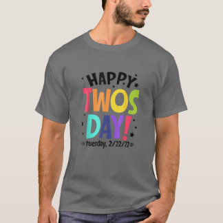 T-shirt Double JOUR Tuesday February 22Nd 2022 Funny 2/22/