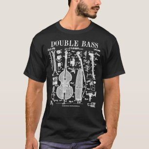 T-shirt Double Lecteur Basse Baid Instrument Musical Vint