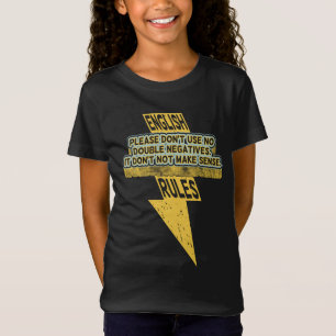 T-Shirt Double lecture négative de l'anglais