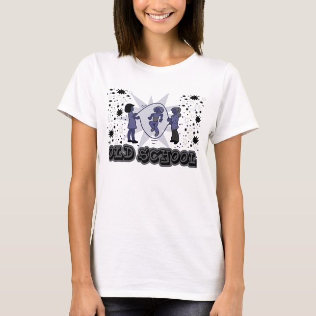 T-shirt Double Néerlandais de vieille école (Devant)