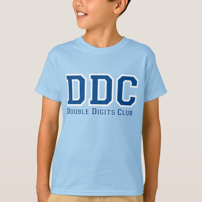 T-SHIRT DOUBLE NUMÉRO PERSONNALISÉ CLUB #10 ANNIVERSAIRE T (Devant)