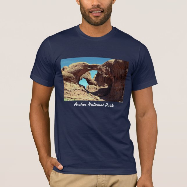 T-shirt Double photo de paysage de désert de voûte (Devant)