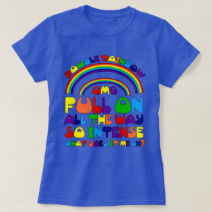 T-shirt Double pièce en t d'arc-en-ciel