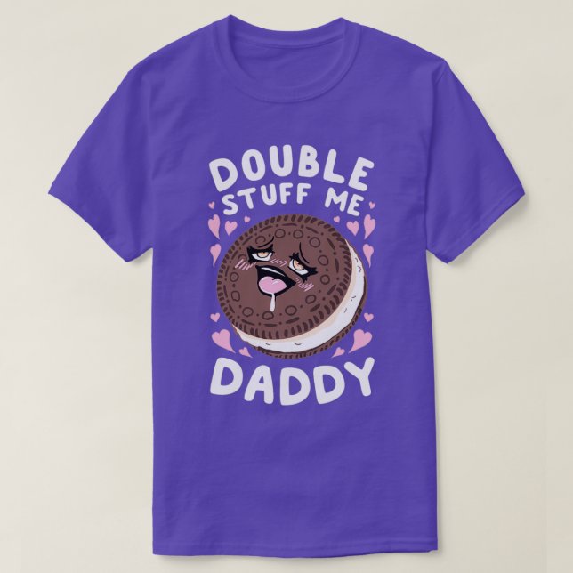 T-shirt Double Stuff Me Papa  (Design devant)