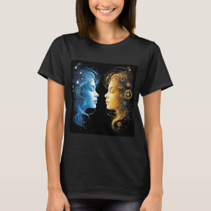 T-shirt Double visages représentant l'énergie cosmique