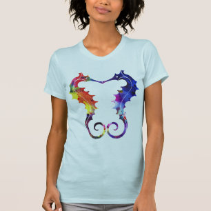 T-shirt Doubles amour et harmonie des hippocampes  