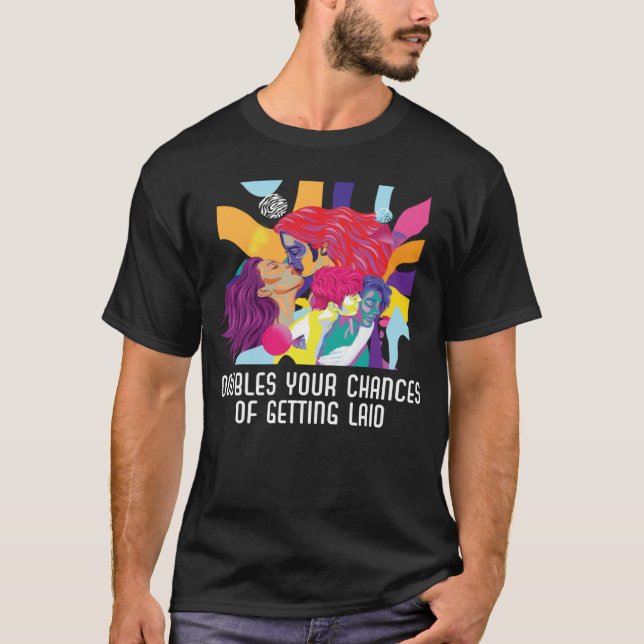 T-shirt Doubles Your Chances Of Getting Laid Bisexual Prid (Devant)