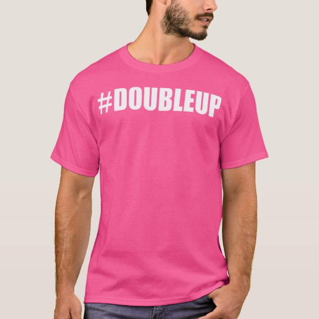 T-shirt Doublup Hip hop Rap Hustle Motivate (Devant)