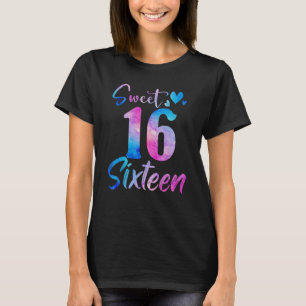 T-shirt Douce 16e fête d'anniversaire Seize ans