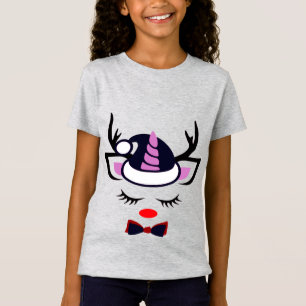 T-Shirt Douce visage de licorne