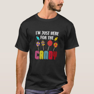 T-shirt Douceur Lollipop Je suis juste ici pour le bonbon 