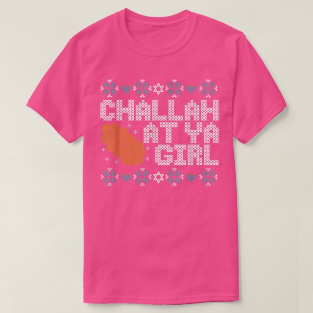 T-shirt Doudou Hanoukka Avec Drôle Dit Challah Sur (Design devant)