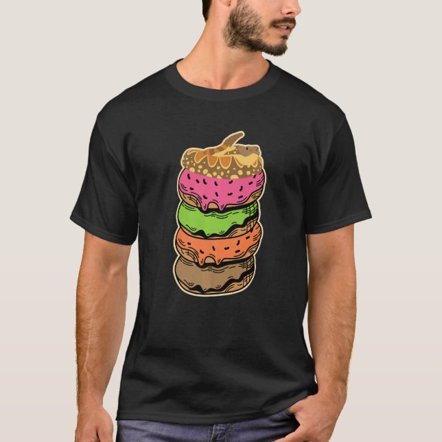 T-shirt Doughnut Python Snake (Devant)