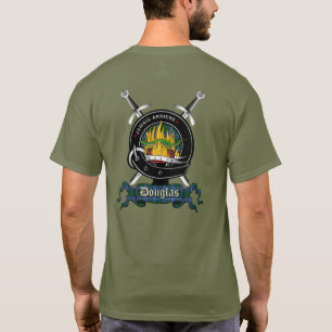 T-shirt Douglas Clan Badge & Swords