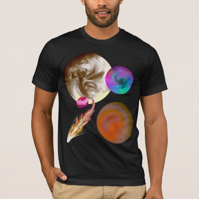 T-shirt Douille courte adaptée de conception de système (Devant)
