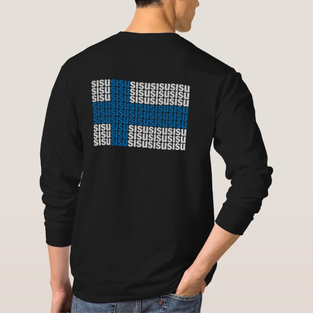 T-shirt Douille de base arrière de Sisu longue (Dos)