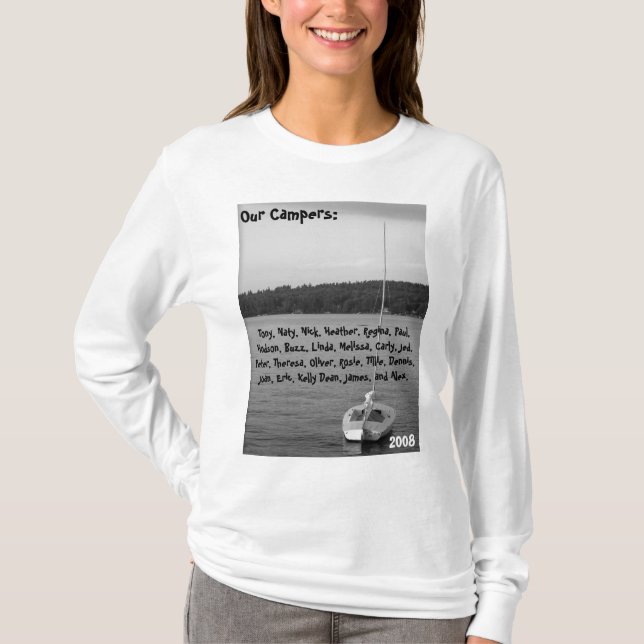 T-shirt Douille de Carter du camp des femmes longue (Devant)