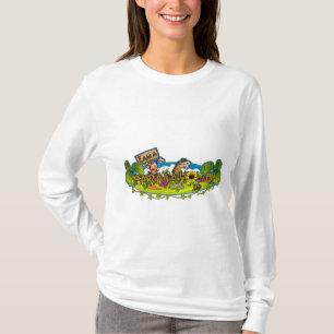 T-shirt Douille de dames Hoody de logo de Farmaholic