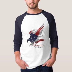 T-shirt Douille de Jersey de base-ball des hommes 3/4