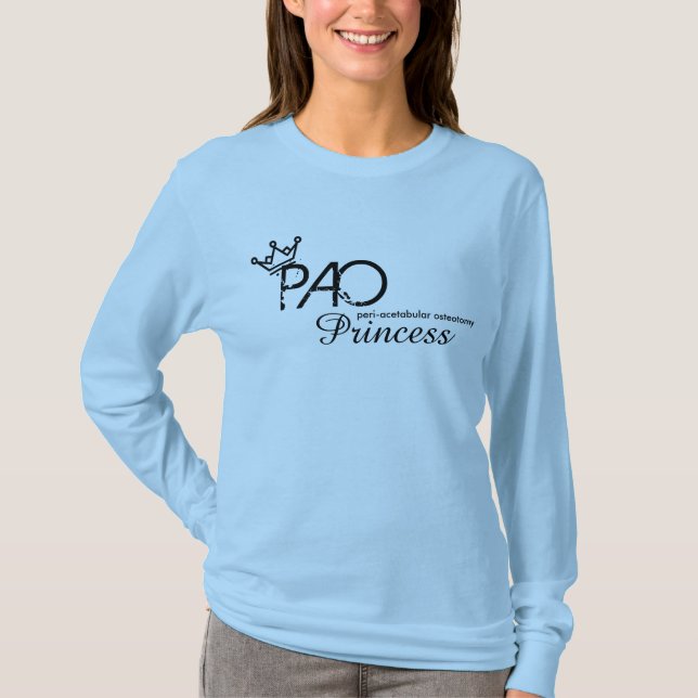 T-shirt Douille de princesse de PAO longue (Devant)