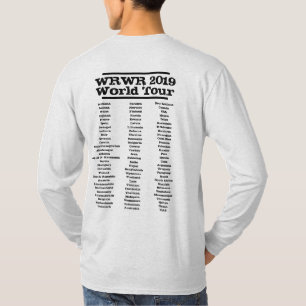 T-shirt Douille de tour du monde de WRWR longue