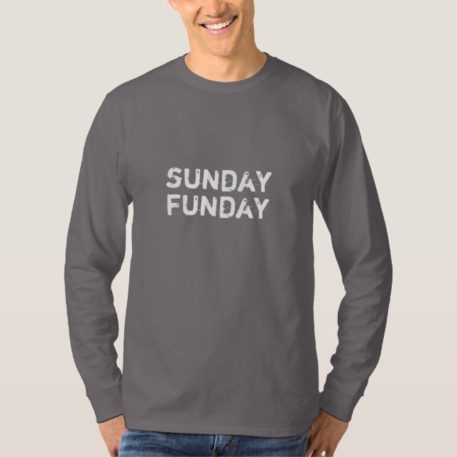 T-shirt Douille d'équipage de dimanche Funday longue (Devant)