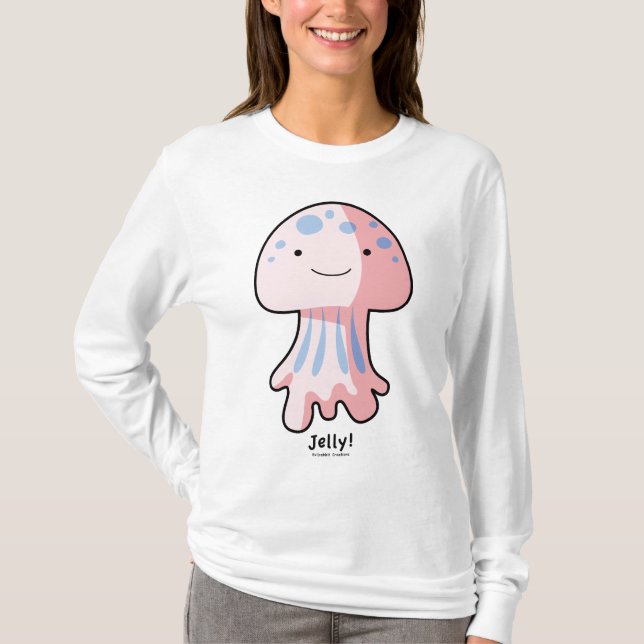 T-shirt Douille des dames aa Hoody de méduses longue (Devant)