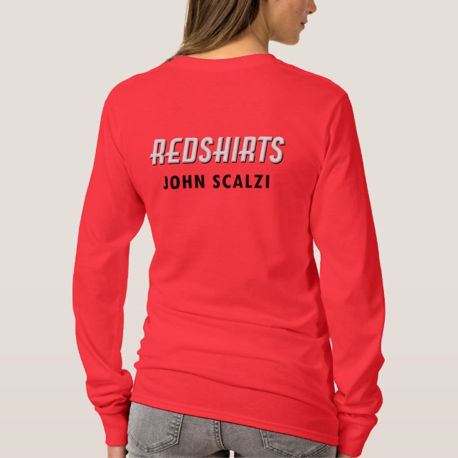 T-shirt Douille des femmes de Redshirt la longue (Dos)