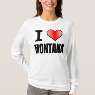 T-shirt Douille du Montana du ♥ I longue - femmes