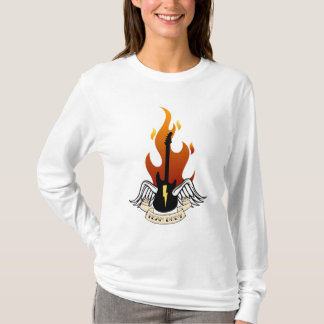 T-shirt Douille Hoody de dames de Dody d'équipe longue