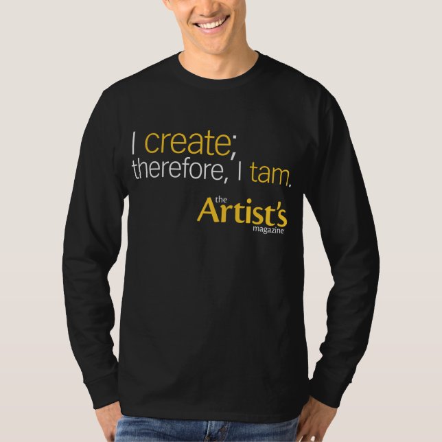 T-shirt Douille noire T des hommes du magazine de (Devant)