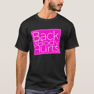 T-shirt Douleurs au dos et au corps Yoga pour femmes noire