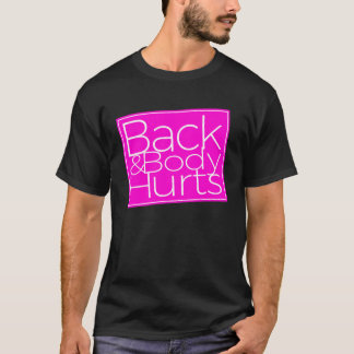T-shirt Douleurs au dos et au corps Yoga pour femmes noire