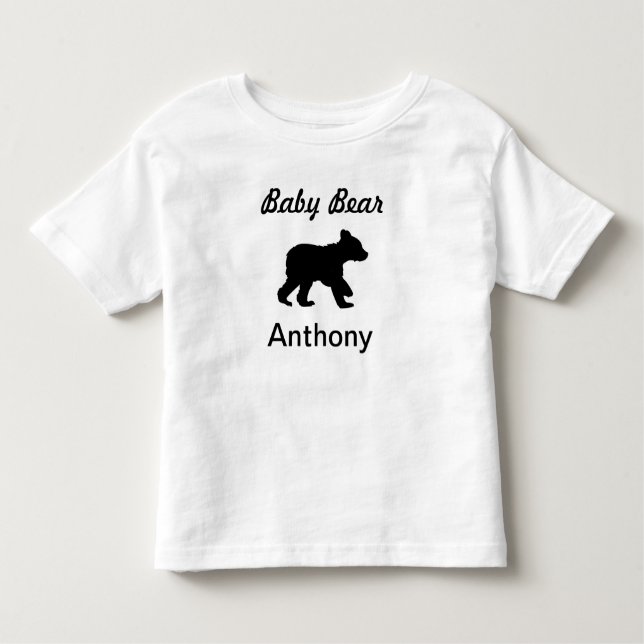 T-shirt d'ours de bébé d'enfant en bas âge (Devant)