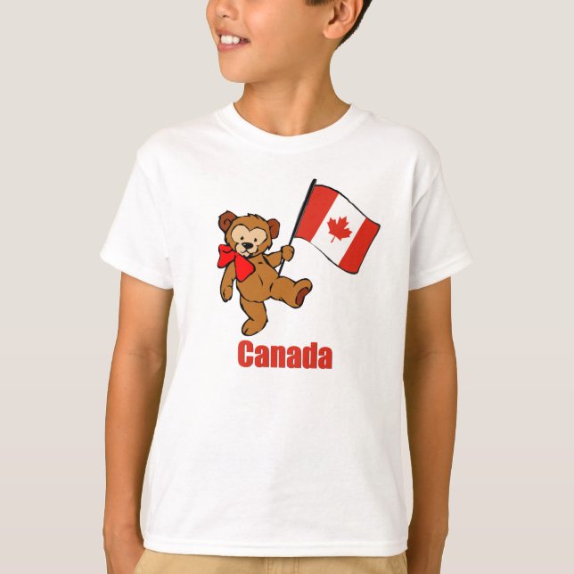 T-shirt d'ours de nounours du Canada (Devant)