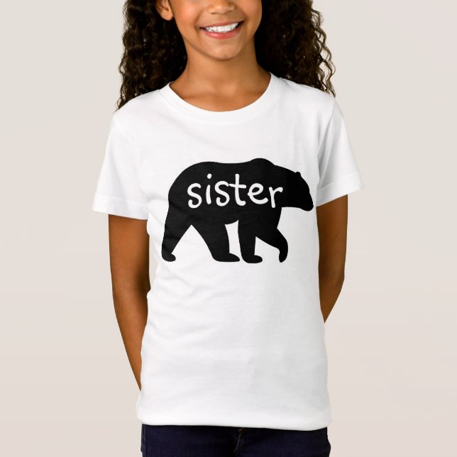T-shirt d'ours de soeur (Devant)