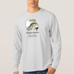 T-Shirt d'ouverture de walleye dans l'Ohio