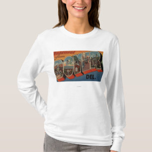 T-shirt Douvres, DelawareGrandes lettres ScènesDover, DE