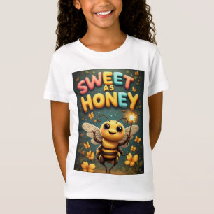T-Shirt Doux comme du miel : Abeille de dessin animé adora