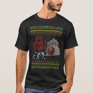 T-shirt Doux de Noël moche fête Oh Bowly Night Bowli